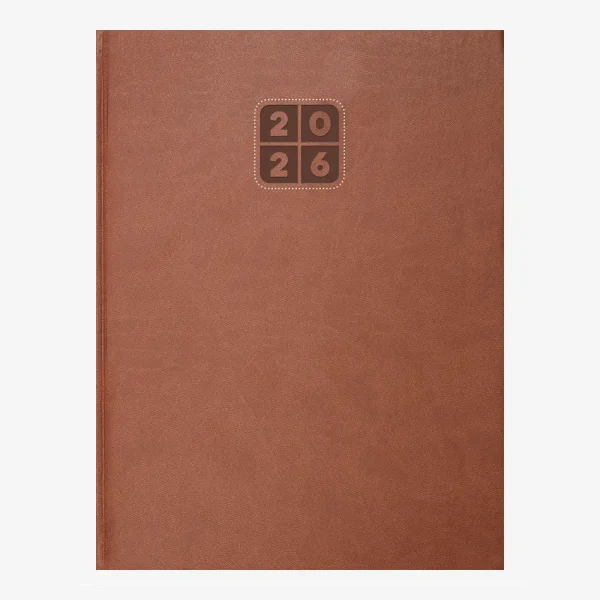 Rokovnik Firenza A4 2026 – smeđi