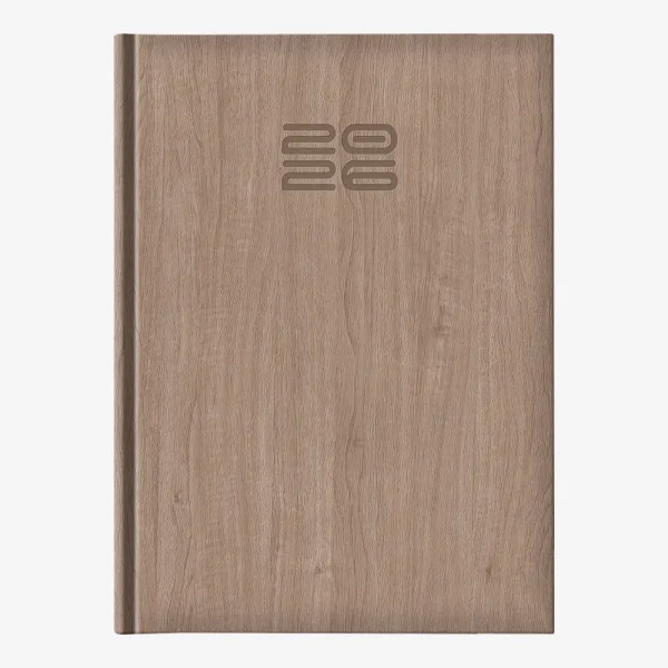 Rokovnik Vivione A4 2026 – boja drveta