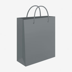 Vrećica 24x39x9 sjajna - srebrna