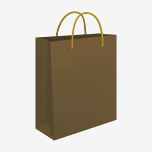 Vrećica 24x39x9 sjajna - zlatna