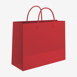 Vrećica 50x37x12 sjajna - crvena