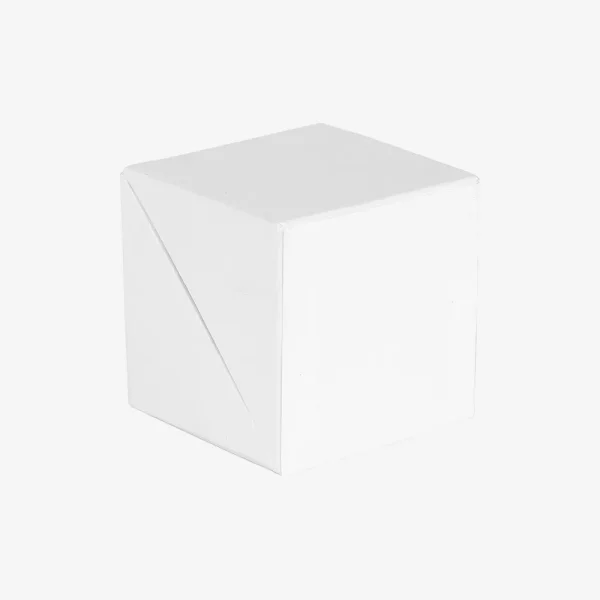 Biorazgradiva sklopiva kocka Block - bijela zatvorena