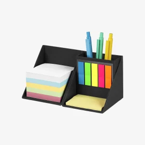 Biorazgradiva sklopiva kocka Block - crna s olovkama