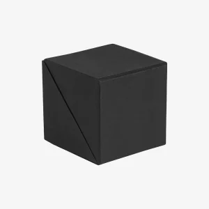 Biorazgradiva sklopiva kocka Block - crna zatvorena