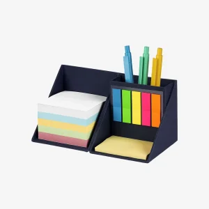 Biorazgradiva sklopiva kocka Block - plava s olovkama