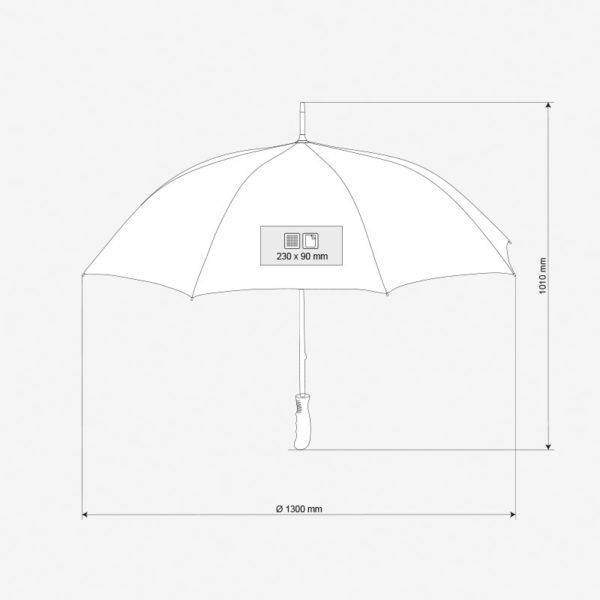 Kišobran Golfer - dimenzije