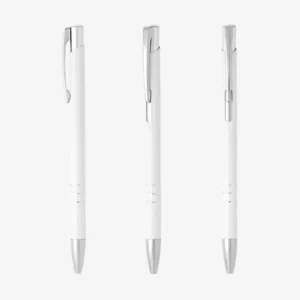 Metalna olovka Oggi slim - bijela