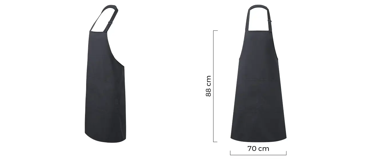 Pregača za kuhanje Margarita - dimenzije