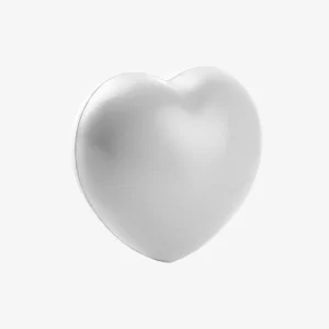 Antistres loptica Heart - bijela
