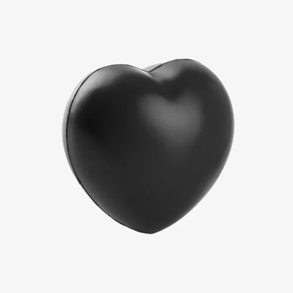 Antistres loptica Heart - crna