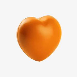 Antistres loptica Heart - narančasta