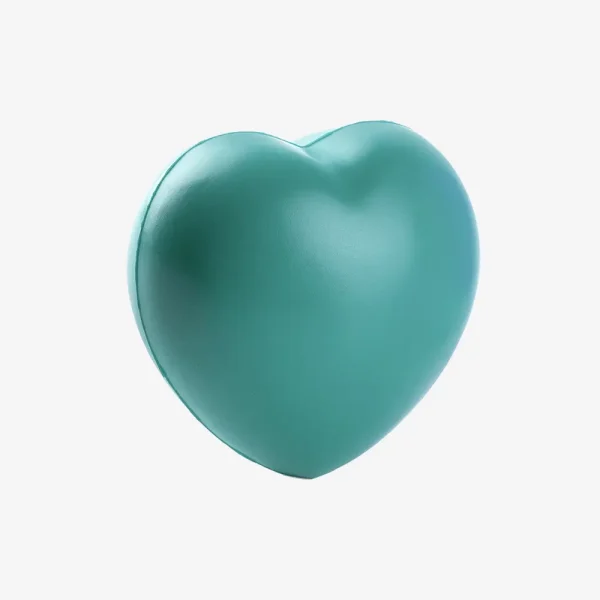 Antistres loptica Heart - petrol zelena