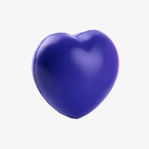 Antistres loptica Heart - plava