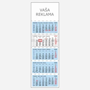 5-dijelni poslovni kalendar 2026
