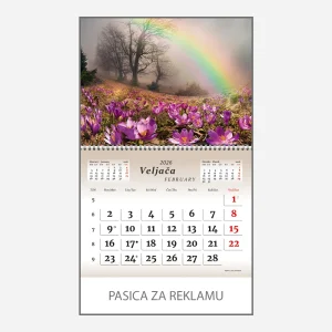Zidni kalendar Čudesna Hrvatska 2026 – veljača