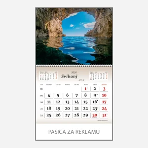 Zidni kalendar Čudesna Hrvatska 2026 – svibanj