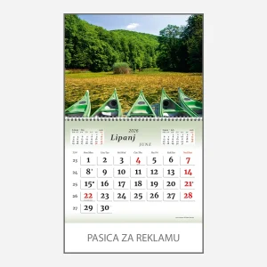 Zidni kalendar Čudesna Hrvatska 2026 – lipanj