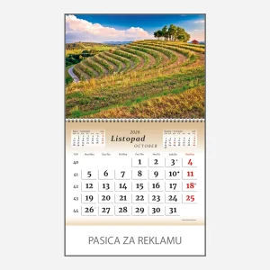 Zidni kalendar Čudesna Hrvatska 2026 – listopad