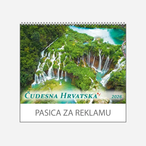 Zidni kalendar Čudesna Hrvatska 2026 Zidni kalendar Čudesna Hrvatska 2026
