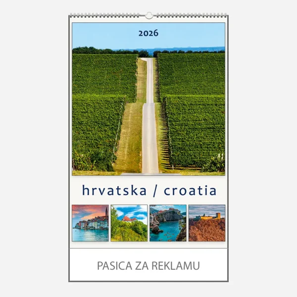 Zidni kalendar Hrvatska / Croatia 2026 Zidni kalendar Hrvatska / Croatia 2026