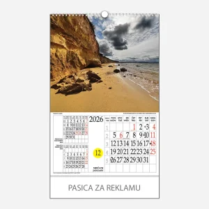 Kalendar s rotacijskim krugom Idemo na more 2026 – siječanj