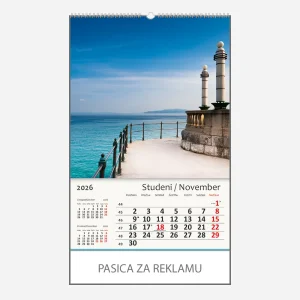 Zidni kalendar Jadransko more 2026 – studeni