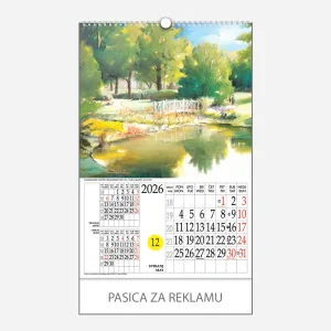 Kalendar s rotacijskim krugom Katarina Henc - Zagreb 2026 - svibanj