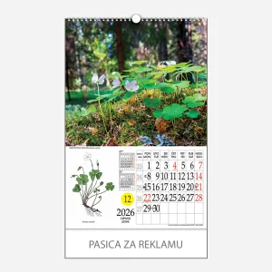 Kalendar s rotacijskim krugom Ljekovito bilje 2026 - lipanj