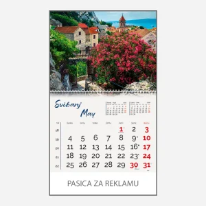 Zidni kalendar Obala i more 2026 – svibanj