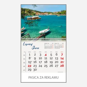 Zidni kalendar Obala i more 2026 – lipanj