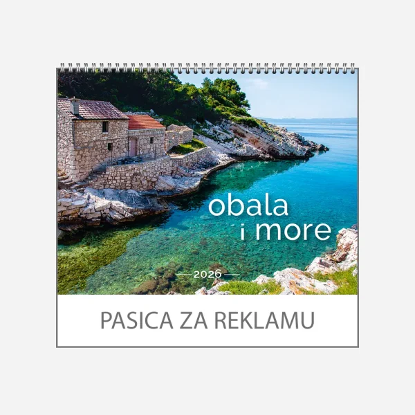 Zidni kalendar Obala i more 2026 Zidni kalendar Obala i more 2026