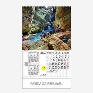 Kalendar s rotacijskim krugom Priroda nas zove 2026 - rujan