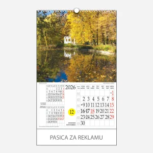 Kalendar s rotacijskim krugom Priroda nas zove 2026 - studeni