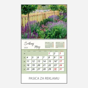 Zidni kalendar Vrtne oaze 2026 – svibanj