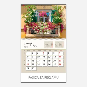 Zidni kalendar Vrtne oaze 2026 – lipanj