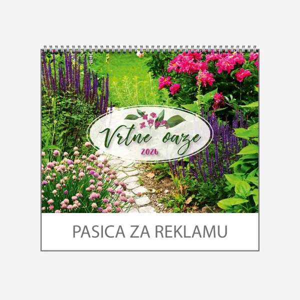 Zidni kalendar Vrtne oaze 2026 Zidni kalendar Vrtne oaze 2026