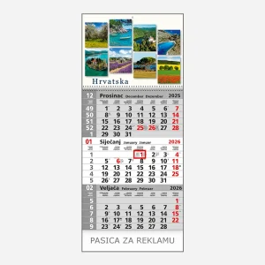 Tromjesečni poslovni kalendar Hrvatska 2026