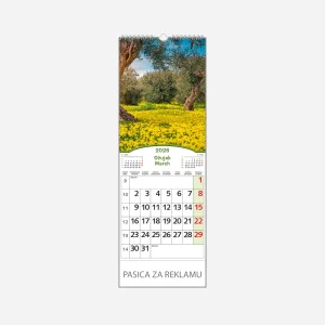 Kalendar uski Čarobna Hrvatska 2026 – ožujak