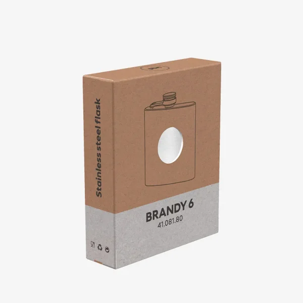 Pljoska Brandy 6 - srebrna kutija