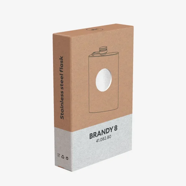 Pljoska Brandy 8 - srebrna kutija