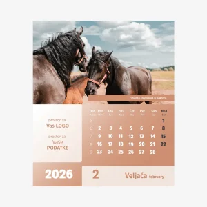 Stolni CD kalendar Arka 2026 – veljača