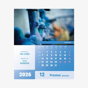 Stolni CD kalendar Arka 2026 – prosinac