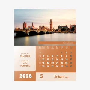 Stolni CD kalendar Europa 2026 – svibanj