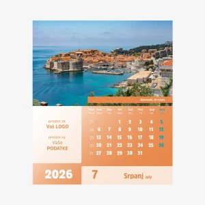 Stolni CD kalendar Europa 2026 – srpanj