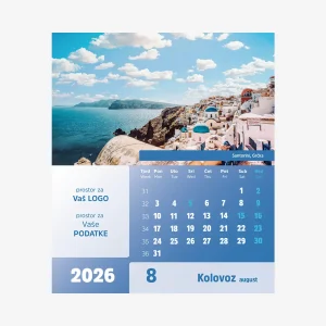 Stolni CD kalendar Europa 2026 – kolovoz