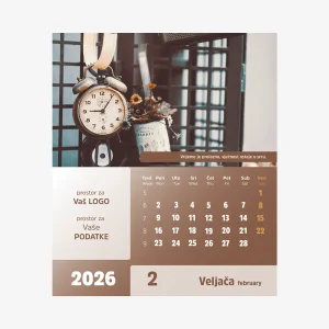 Stolni CD kalendar Vremeplov 2026 – veljača