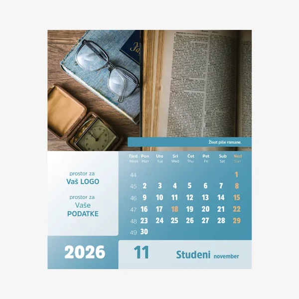 Stolni CD kalendar Vremeplov 2026 – studeni