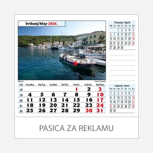 Stolni kalendar Jadran 2026 – svibanj