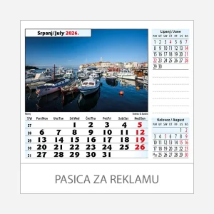 Stolni kalendar Jadran 2026 – srpanj