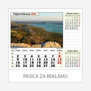 Stolni kalendar Nacionalni parkovi i parkovi prirode 2026 – veljača